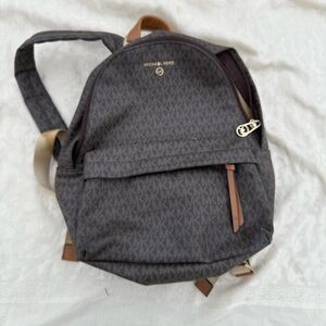 Michael Kors Gray and Brown Men's Backpack